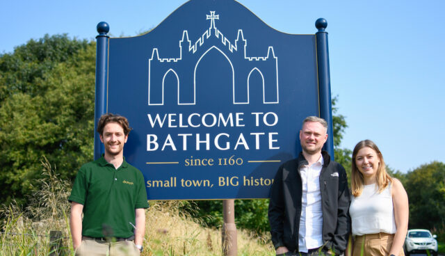 (l to r): Michael Newton (Sustainable Development Coordinator), Steven Parker (Project Manager) and Mhairi Grossett (Senior Development Planner).