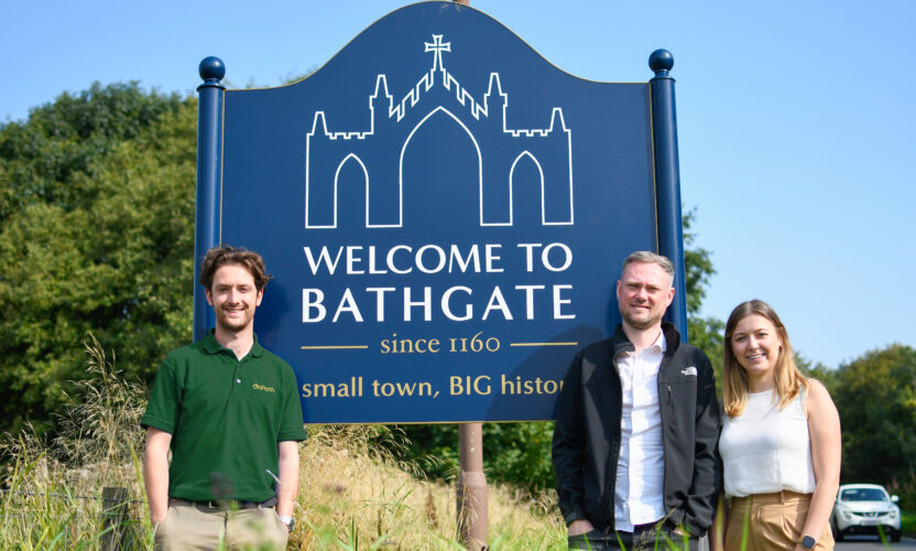 (l to r): Michael Newton (Sustainable Development Coordinator), Steven Parker (Project Manager) and Mhairi Grossett (Senior Development Planner).